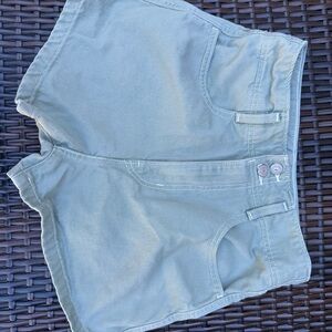Levis High Waisted Mom Shorts Womens 28 Casual Mint Green